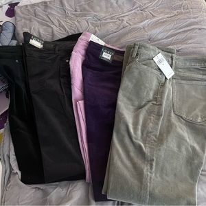 5 pairs of corduroy pants